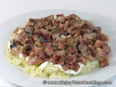 Herring Under Fur Coat (Herring Salad) Recipe: Step 4