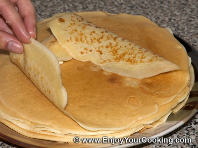 Crepes with Fresh Cheese Recipe: Step 5