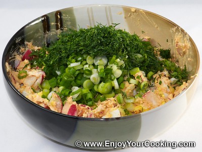 Radish and Soft Cheese Salad Recipe: Step 5