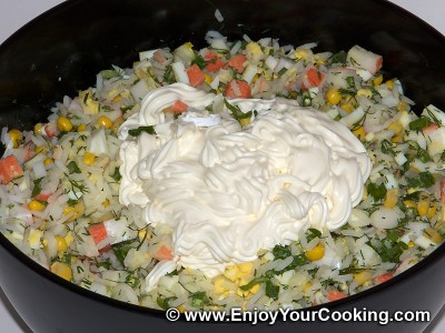 Crab Sticks & Rice Salad Recipe: Step 7