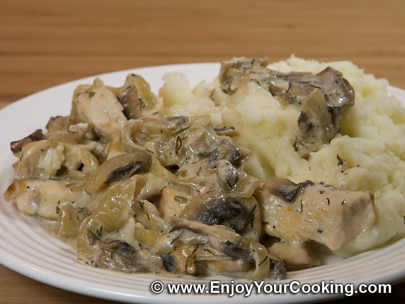 Stewed Chicken In Mushroom Sauce Stewed Chicken In Mushroom Sauce