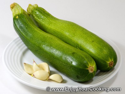 Fried Zucchini With Garlic Recipe: Step 1