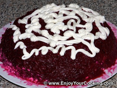 Herring Under Fur Coat (Herring Salad) Recipe: Step 8