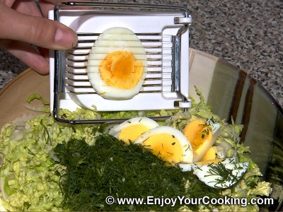 Napa Slaw with Eggs (Cabbage Salad) Recipe: Step 4