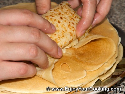 Crepes with Fresh Cheese Recipe: Step 6