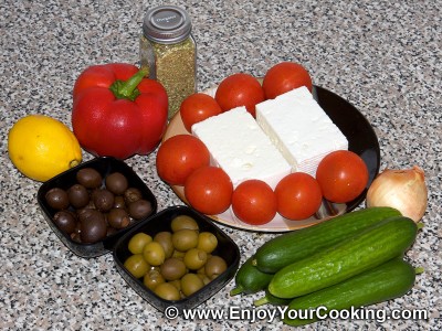 Greek Salad Recipe: Step 1