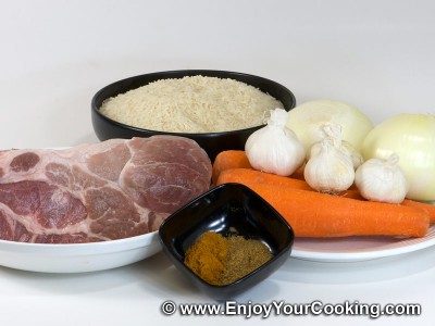 Pork Pilaf Recipe: Step 1