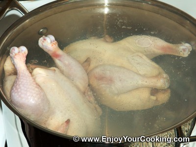 Chicken Soup with Egg Linguine Recipe: Step 2