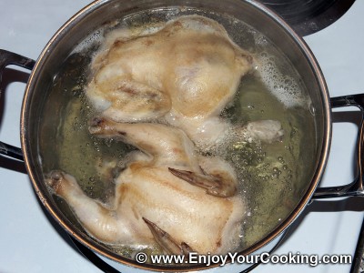 Chicken Soup with Egg Linguine Recipe: Step 3