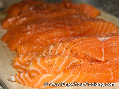 Salmon under Capers and Dill Sauce Recipe: Step 10