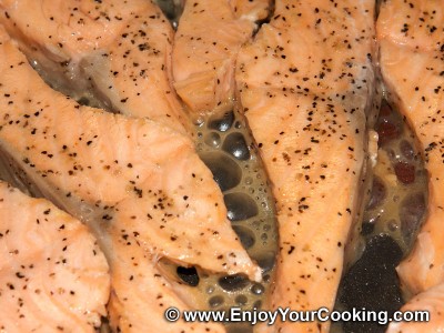 Salmon under Capers and Dill Sauce Recipe: Step 14