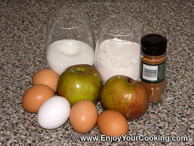 Sponge Cake with Apples Recipe: Step 1