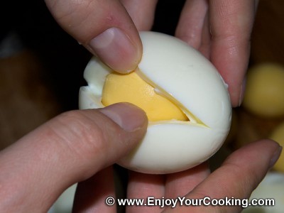 Carefully open the egg