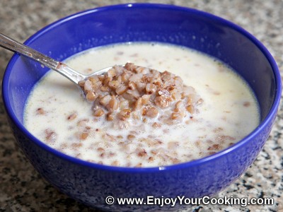 Buckwheat with Milk for Breakfast