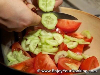 Tomatoes and Cucumbers Summer Salad Recipe: Step 3