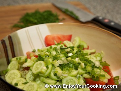 Tomatoes and Cucumbers Summer Salad Recipe: Step 4