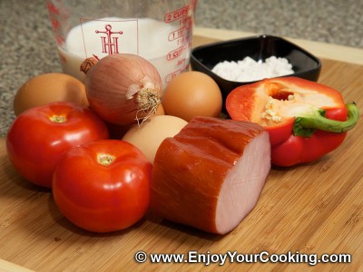 Baked Egg Omelette Recipe: Step 1