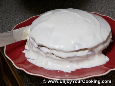 Simple Cake with Sour Cream Frosting Recipe: Step 30