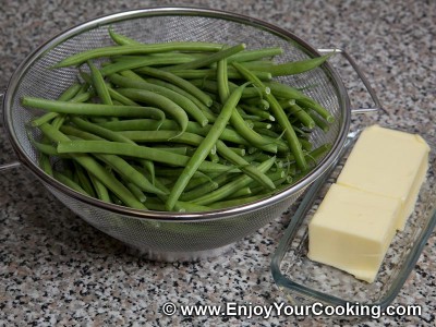Green Beans Fried with Butter Recipe: Step 1