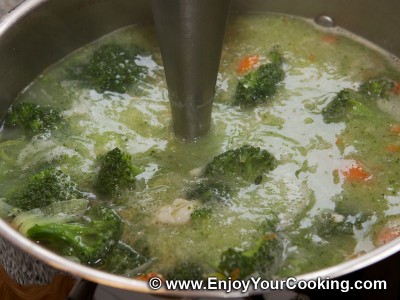 Soup Puree with Broccoli and Chicken Recipe: Step 9