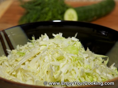 Cabbage and Cucumber Salad Recipe: Step 2