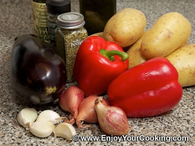 Potato Roast with Vegetables Recipe: Step 1