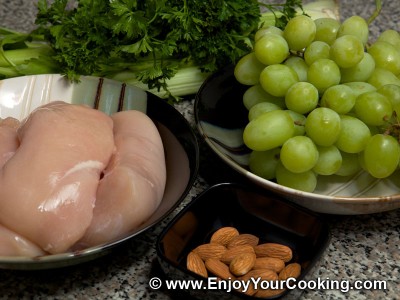 Chicken Salad with Celery and Grapes Recipe: Step 1