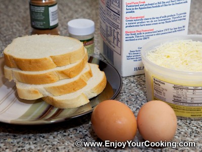 French Toasts with Cheese Recipe: Step 1