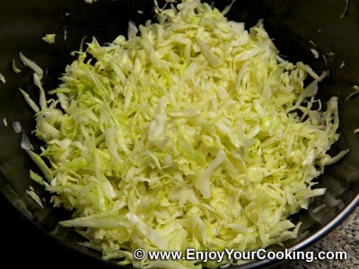 Salad Dnister (Cabbage, Peas and Sausage) Recipe: Step 2