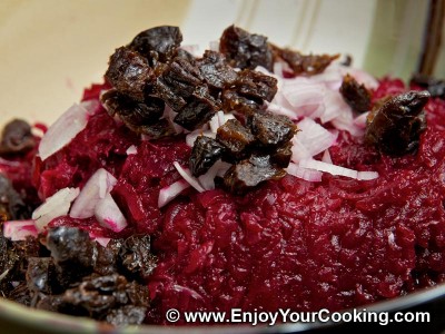 Beet Salad with Prunes and Walnuts Recipe: Step 7