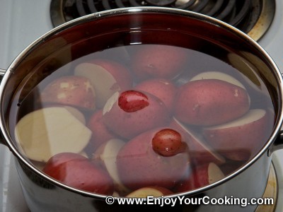 Boiled Potato with Sour Cream and Garlic Recipe: Step 2