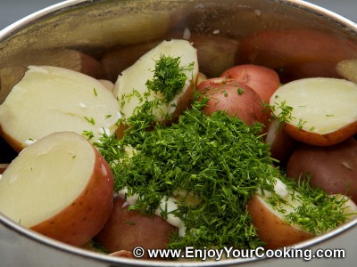 Boiled Potato with Sour Cream and Garlic Recipe: Step 6