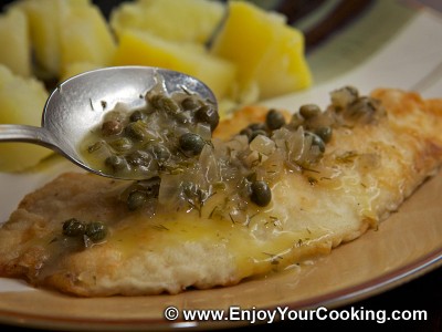 Wine, Butter and Capers Sauce for Fish Photo: Step 10