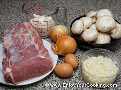 Stuffed Pork Rolls with Mushrooms (Kruchenyky) Recipe: Step 1