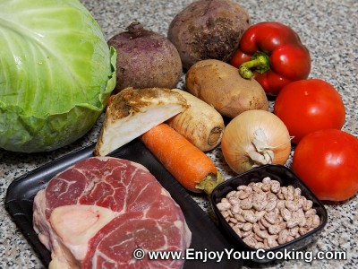 Easier Borscht with Precooked Beets and Beans Recipe: Step 1