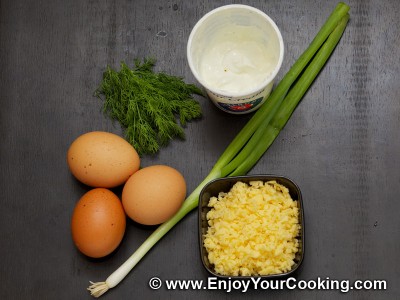 Omelette with Sour Cream and Cheese Recipe: Step 1