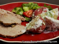 Veal Roast with Mustard and Garlic