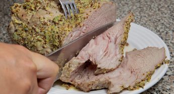 Veal Roast with Mustard and Garlic