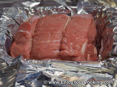 Veal Roast with Mustard and Garlic Recipe: Step 6