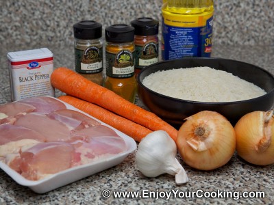 Chicken Pilaf Recipe: Step 1