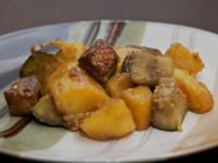 Duck Stewed with Potato and Eggplants