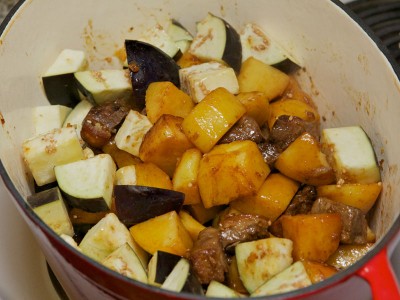 Duck Stewed with Potato and Eggplants Recipe: Step 11