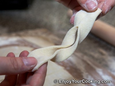 Khrustyky Pastry (Hvorost) Recipe: Step 11d
