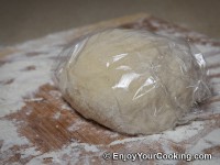 Then cover with plastic wrap
