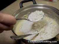 Start adding flour