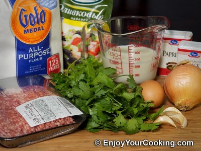 Fried Lamb Dumplings (Chebureki) Recipe: Step 1