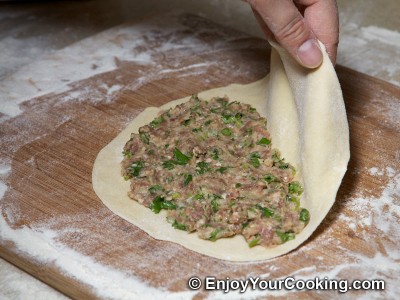 Fried Lamb Dumplings (Chebureki) Recipe: Step 11c