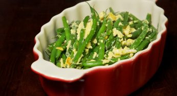 String Beans Fried with Eggs