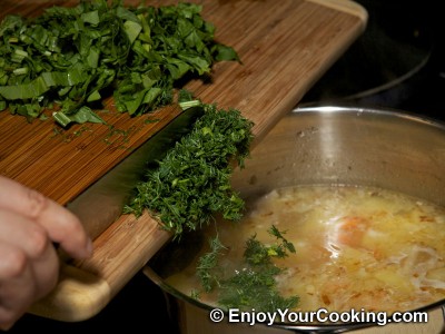 Sorrel and Pork Soup (Green Borscht) Recipe: Step 11