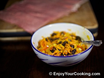 Pork Loin Roll with Prunes and Carrots Recipe: Step 10